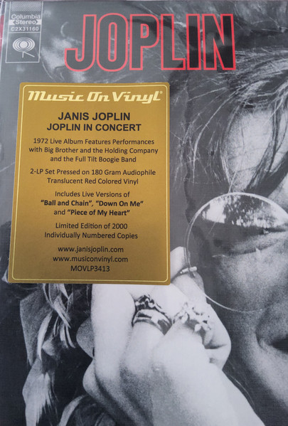 Janis Joplin - Joplin In Concert - 2LP